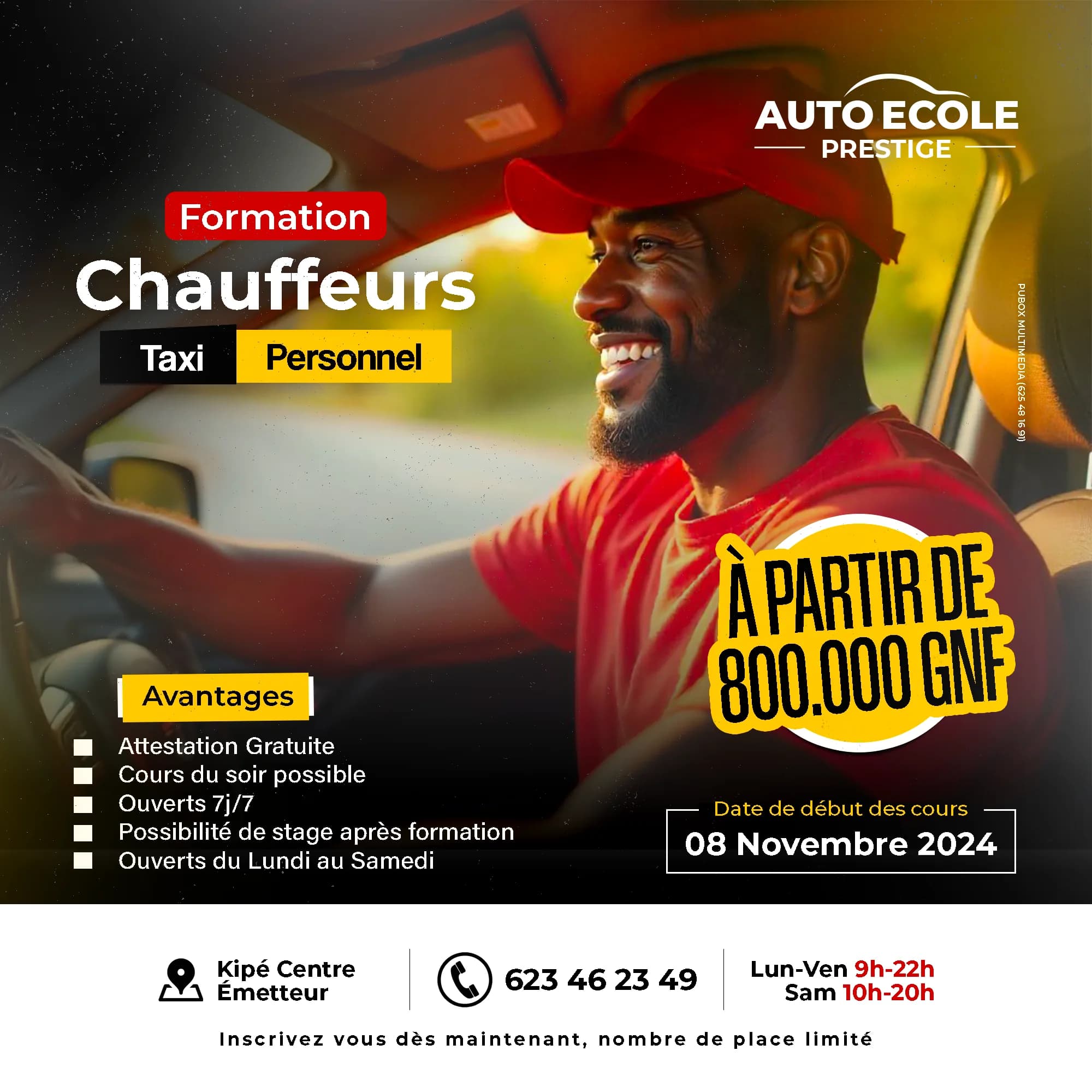 Formation de chauffeurs — novembre 2024