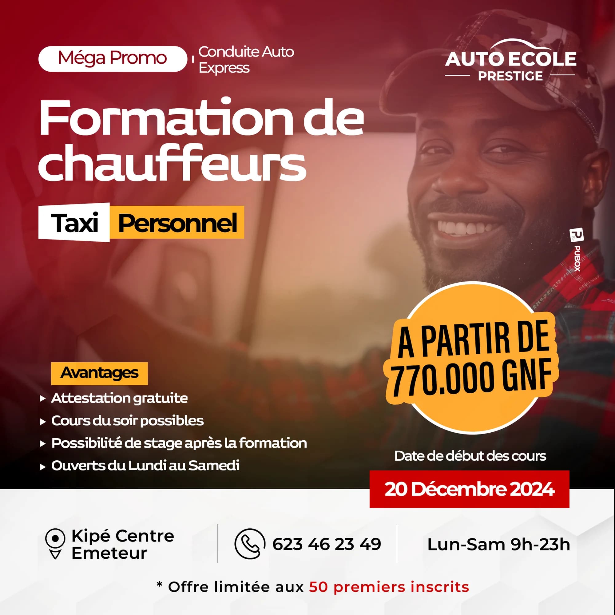 Formation de chauffeurs