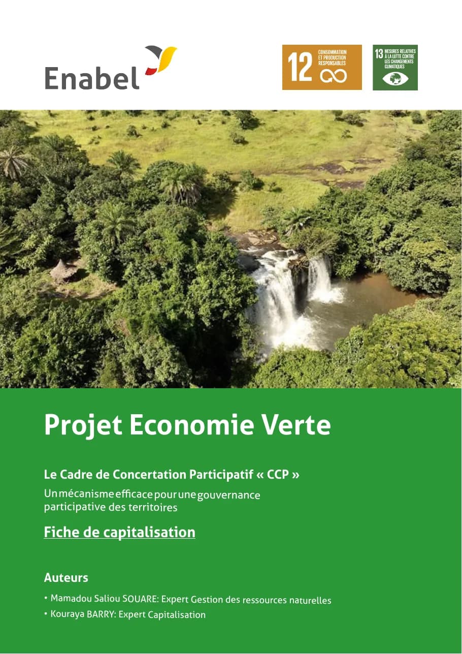 Projet Économie Verte — cadre de concertation participatif